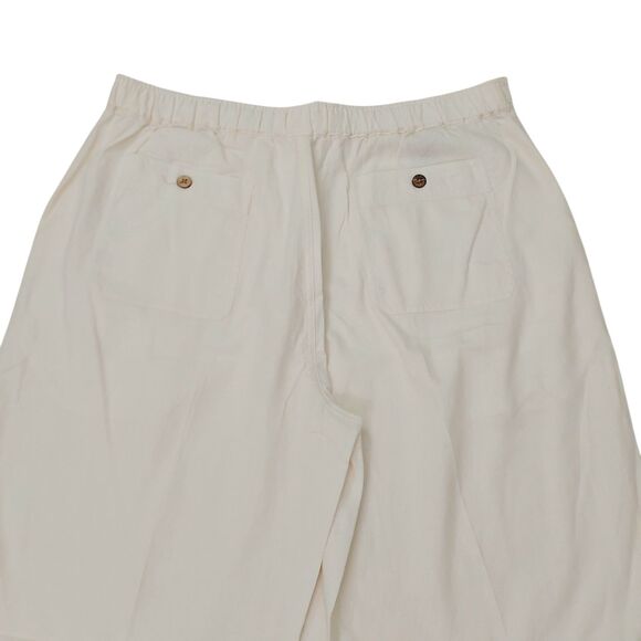 Cubavera Pants Mens Large Beige Linen Blend Straight Leg Travel Beach Casual - Picture 6 of 11